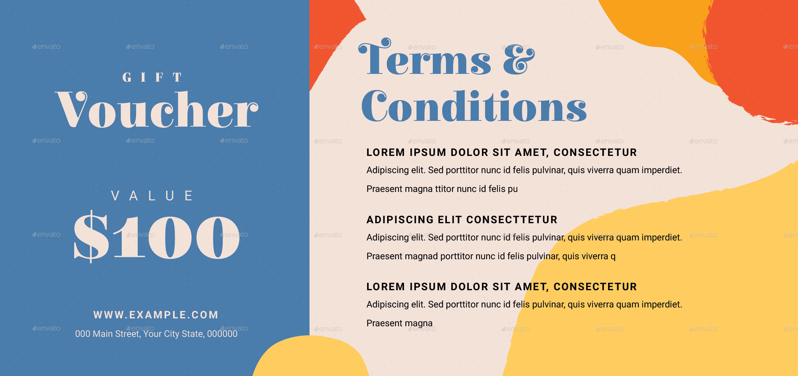 Simple Aesthetic Voucher, Print Templates GraphicRiver